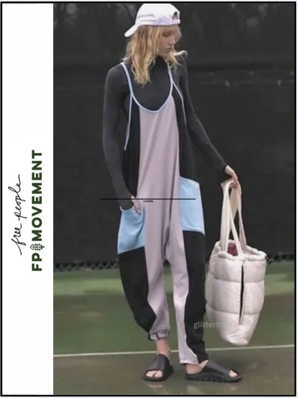 Free People Hot Shot Onesie Colorblock in Raindrop Combo